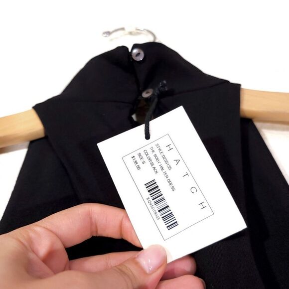 NWT Hatch Body Halter Dress Maternity Pregnancy Bodycon Clean Girl Small Black - Picture 9 of 12